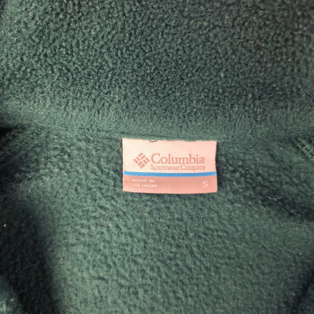 Columbia Benton Springs Full Zip Fleece Jacket Forest Green Small - Picture 5 of 10